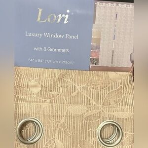 Curtains 1 panel of Linen Luxury window panel with 8 Grommets 54”x84” by Lori